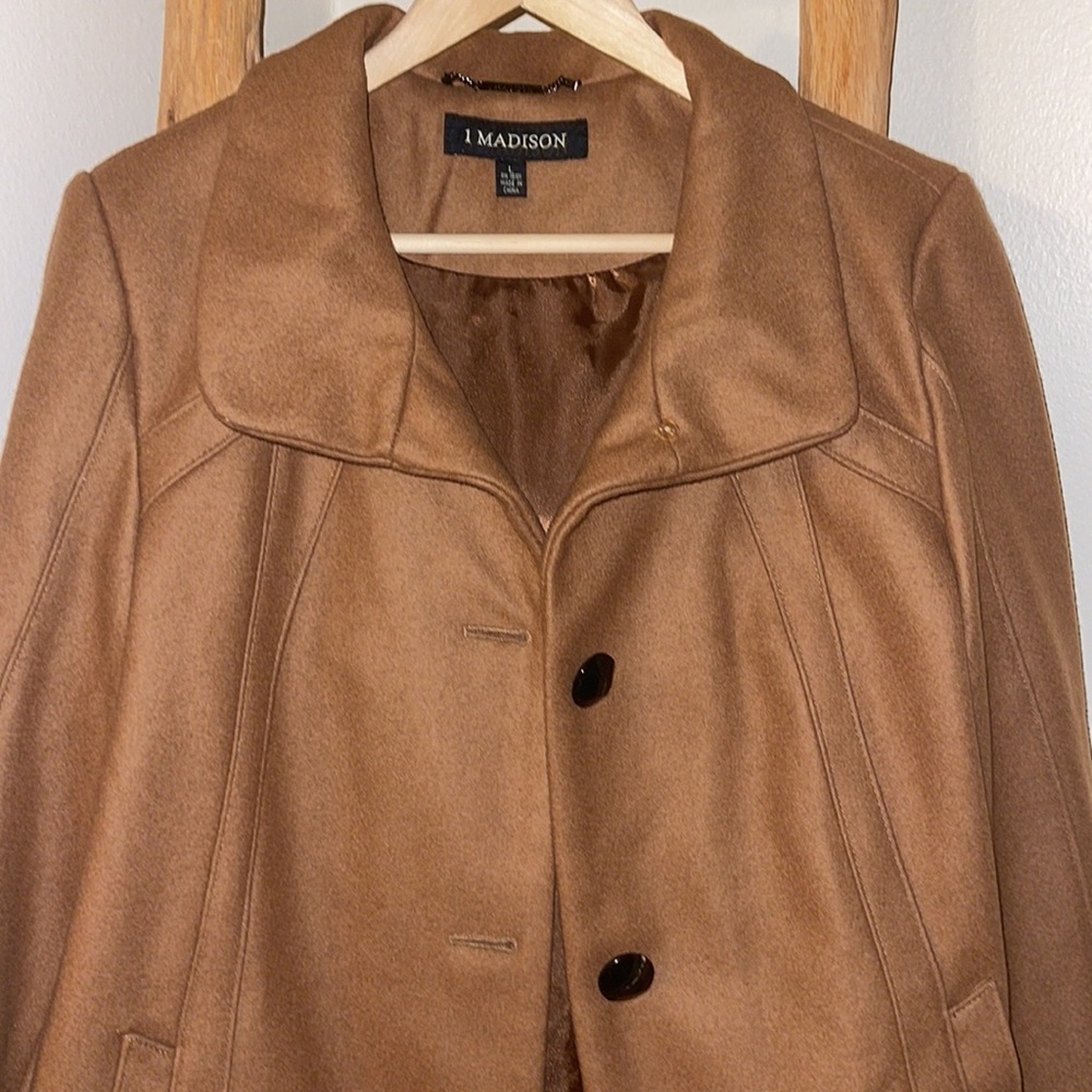 1 Madison Camel Brown Peacoat